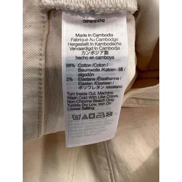 New Madewell Women's Size 31 The Perfect Vintage Wide-Leg Crop Jean *Stains* - Picture 16 of 16